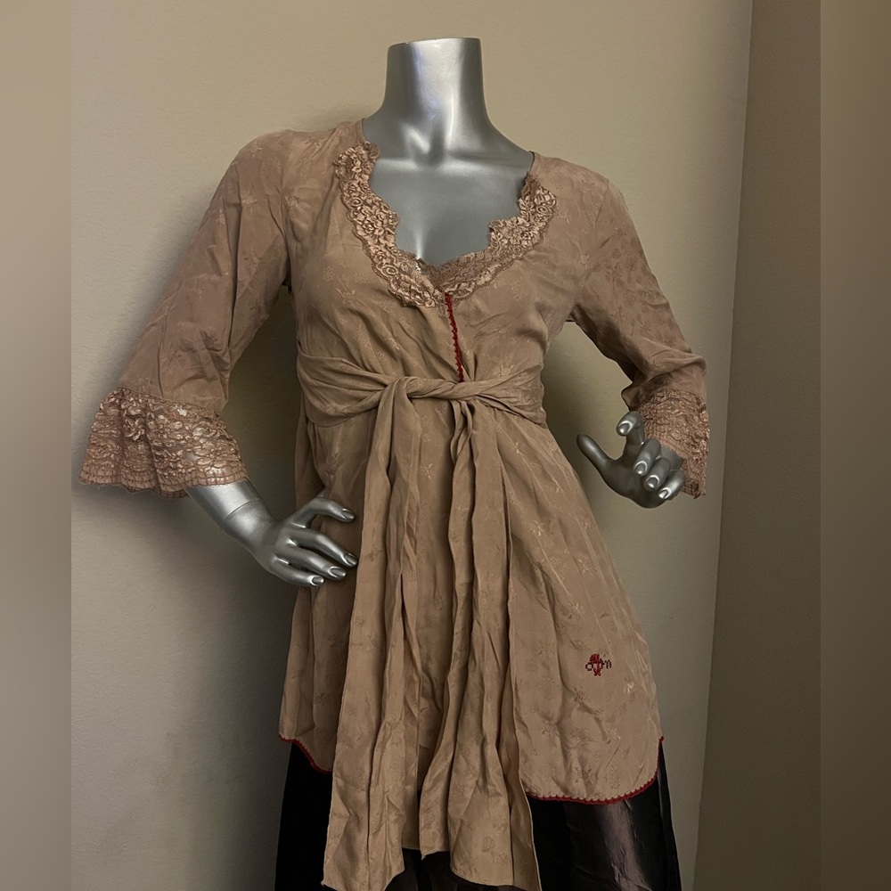 Odd Molly silk wrap blouse / dress